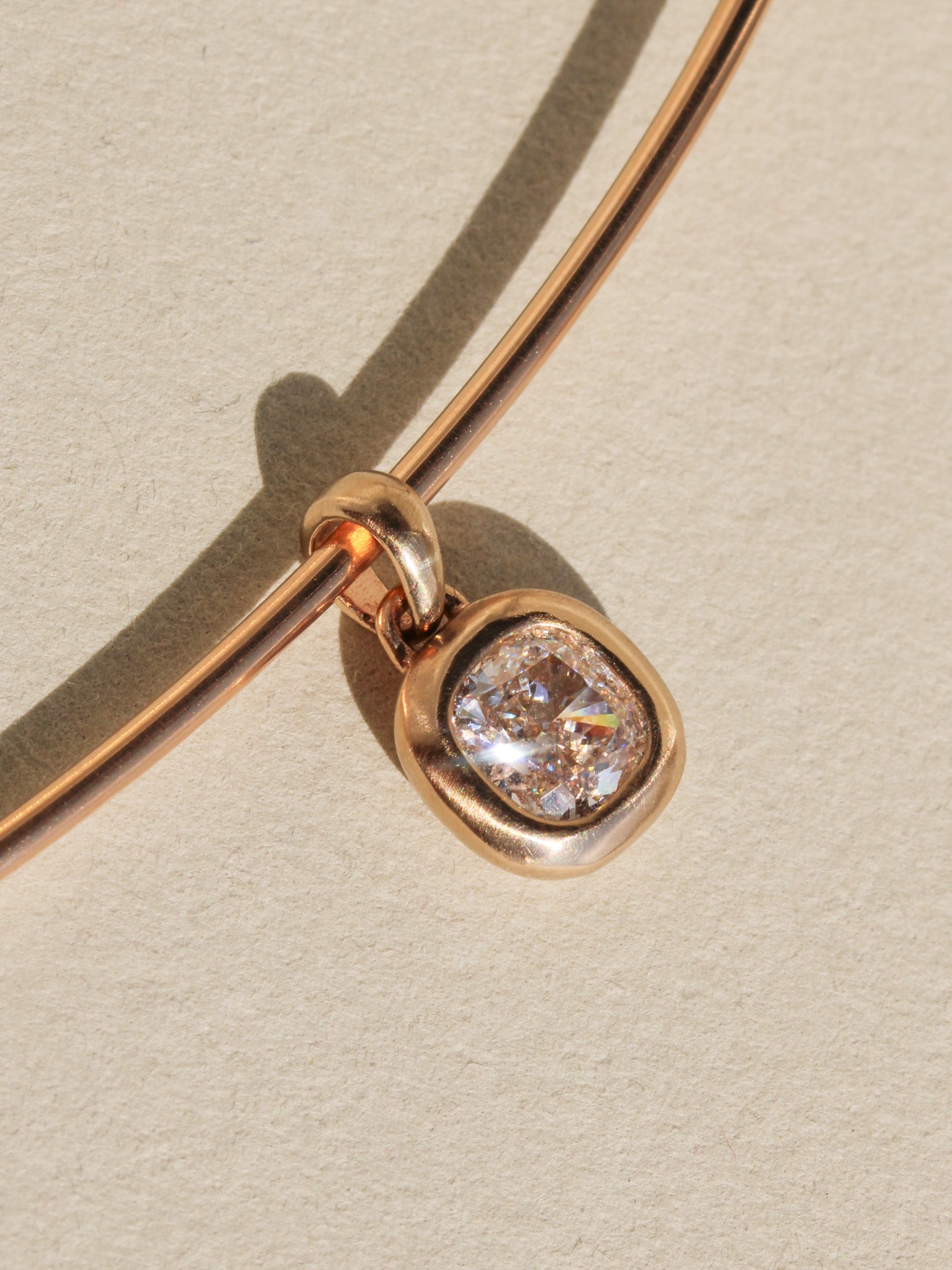 Cushion Cut Diamond Pillow Charm