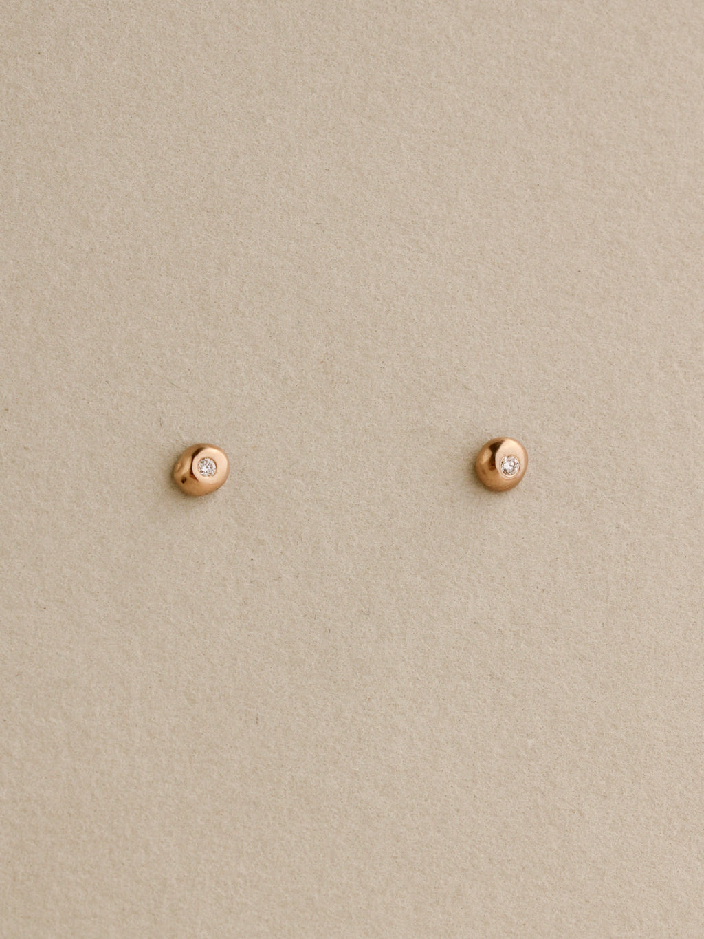 Diamond Pebble Studs
