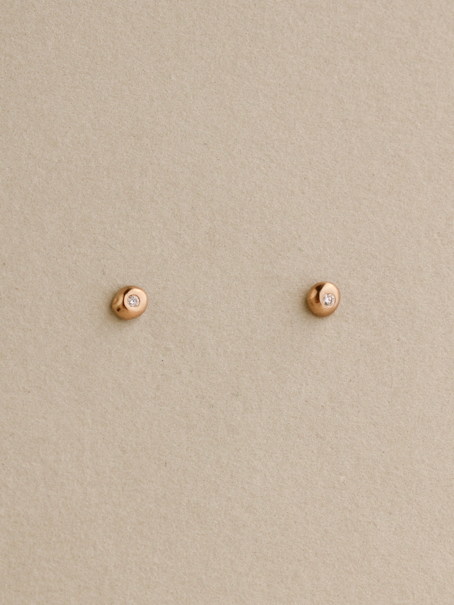 Diamond Pebble Studs
