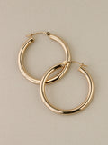 Tube Hoop Earrings, 30mm