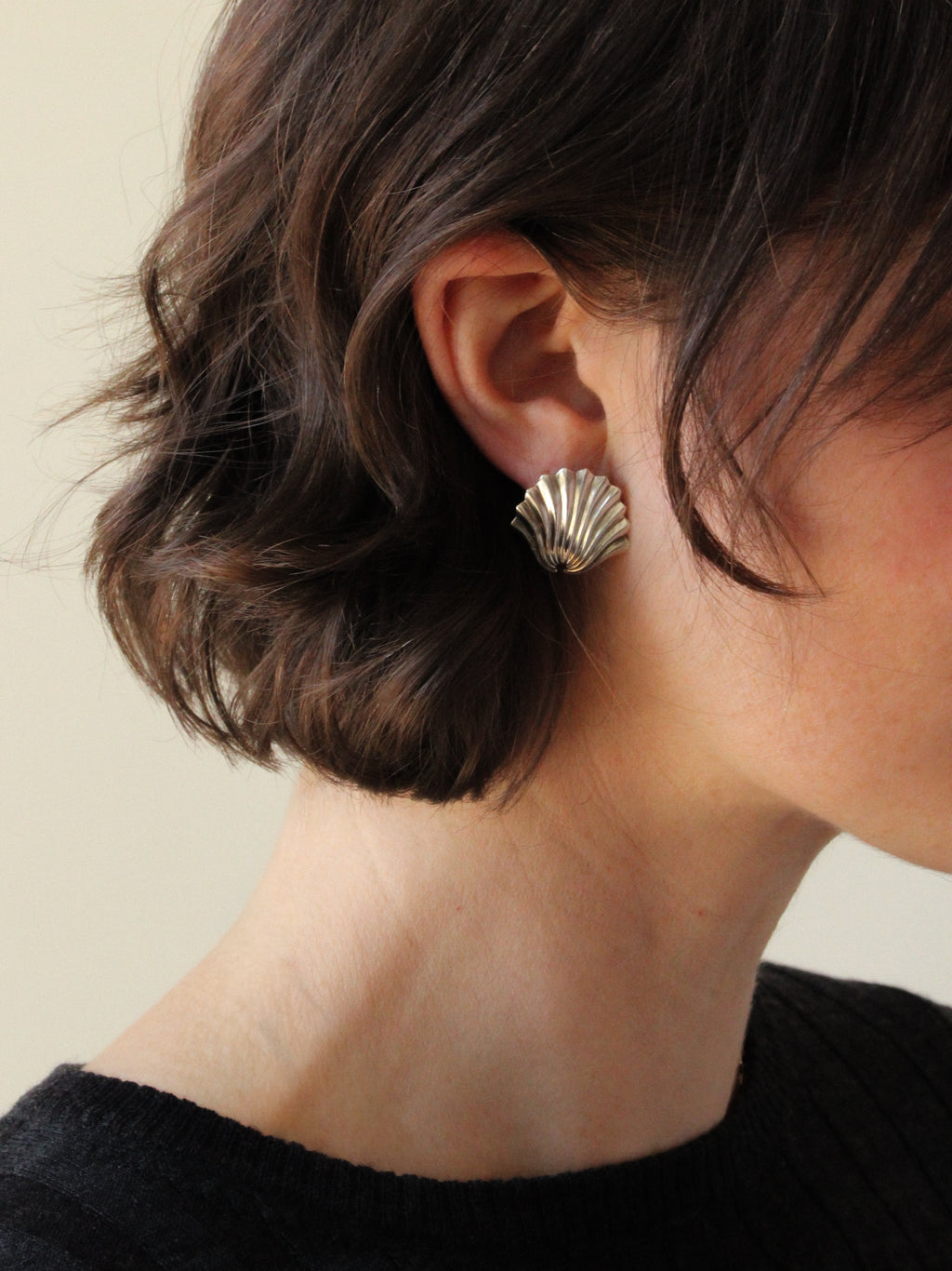 Fluted Fan Earrings