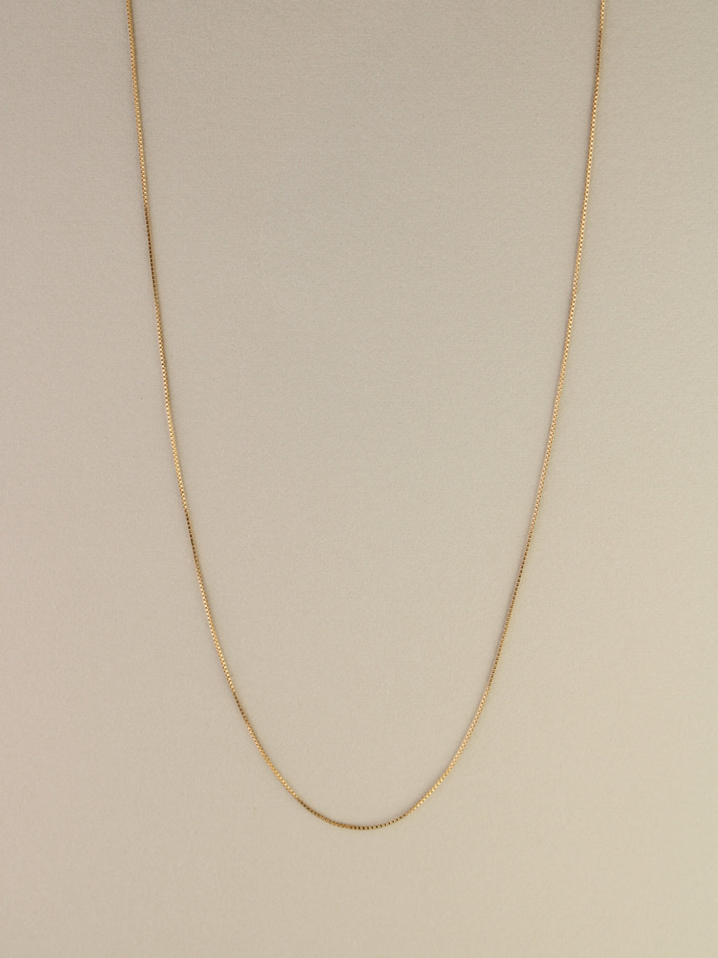 Dainty Box Chain, 18", 0.54mm