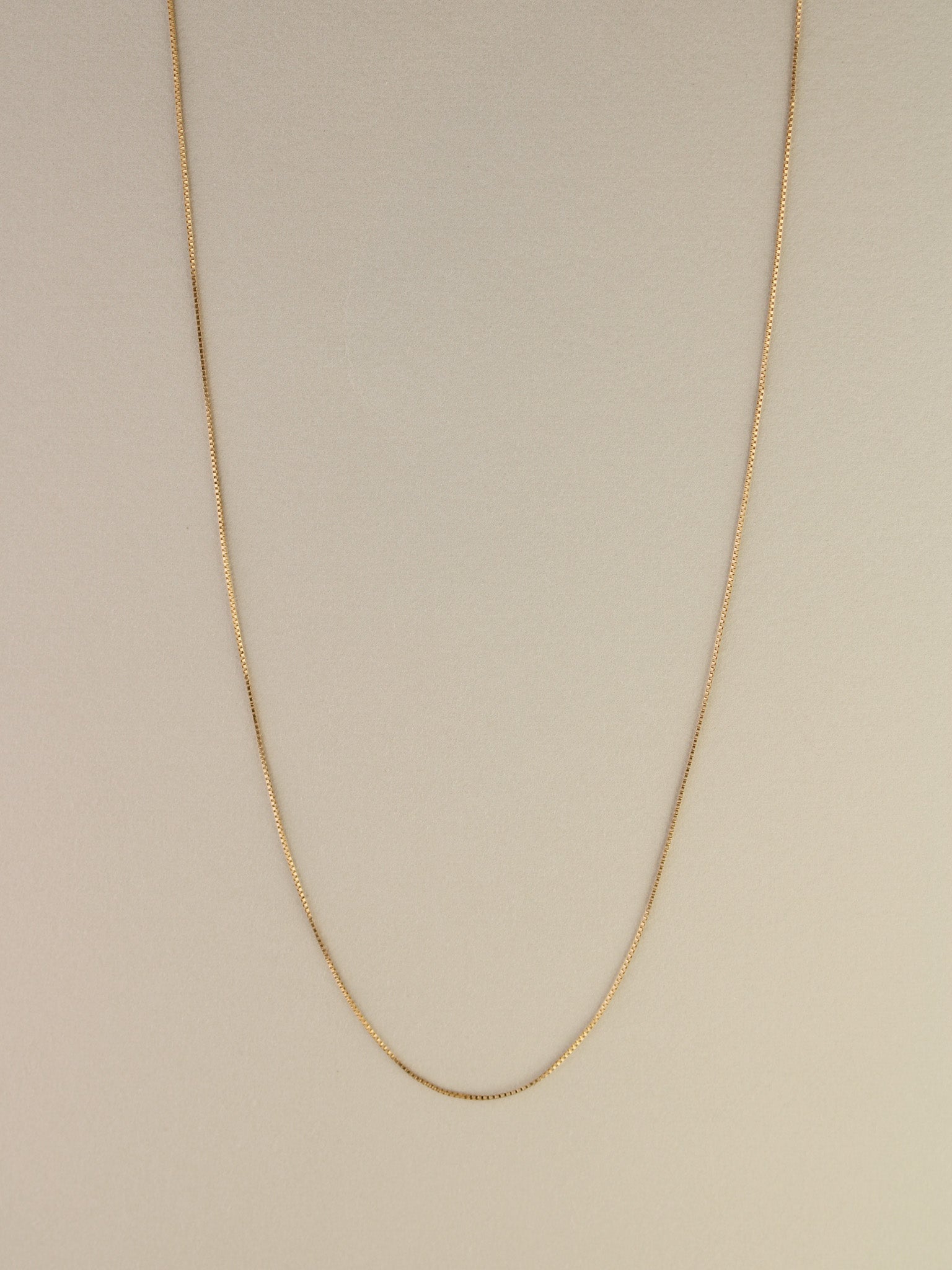 Dainty Box Chain, 18", 0.54mm