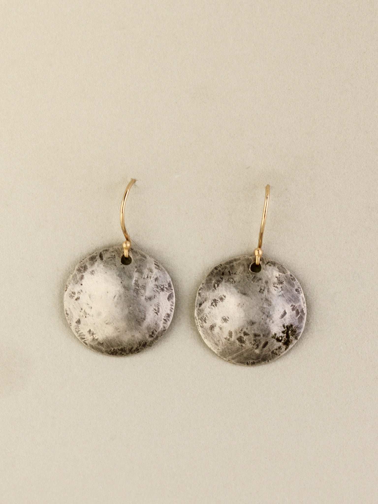 Hammered Coin Earrings