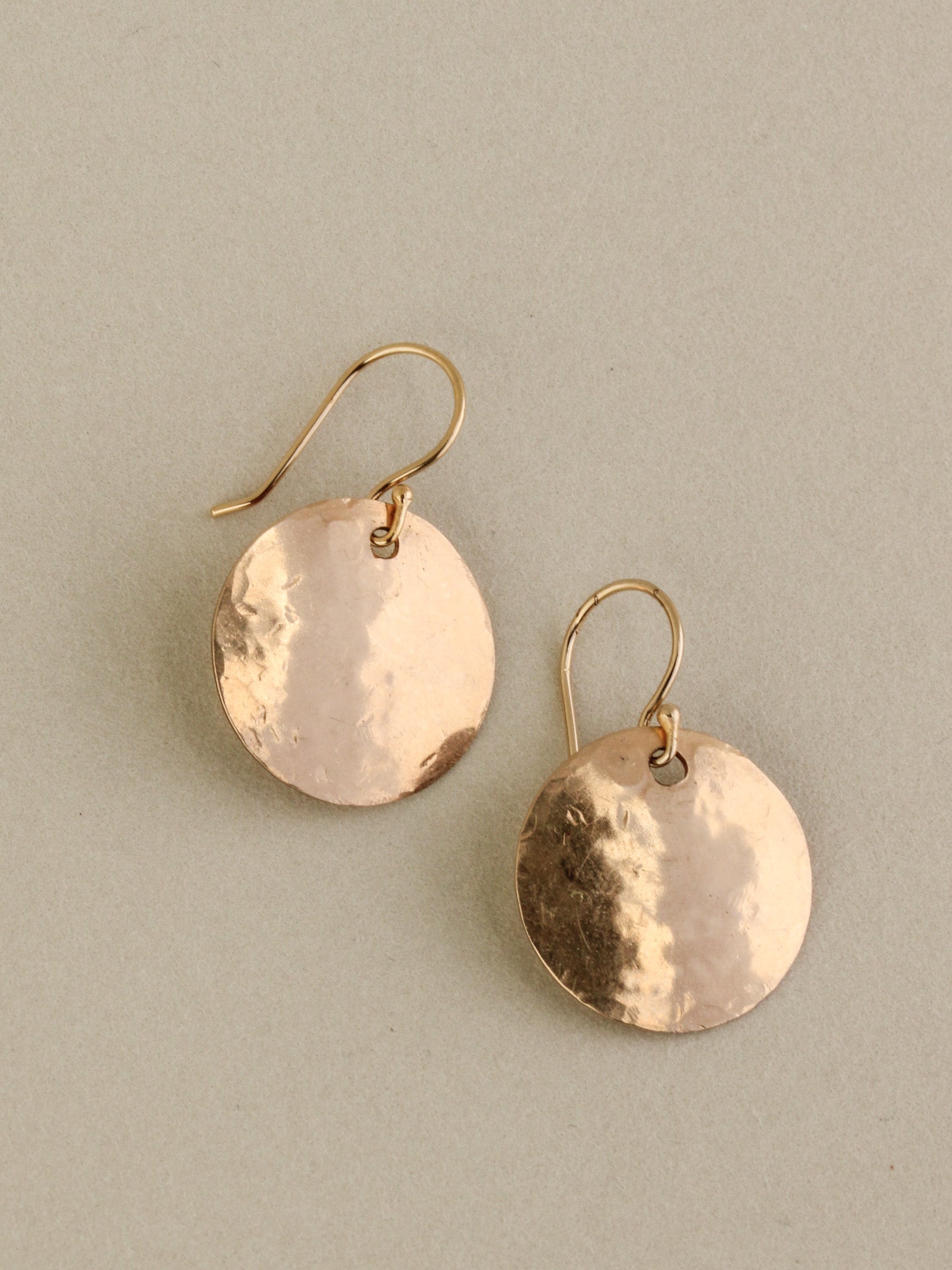 Hammered Coin Earrings