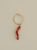 Coral Charm Hoop