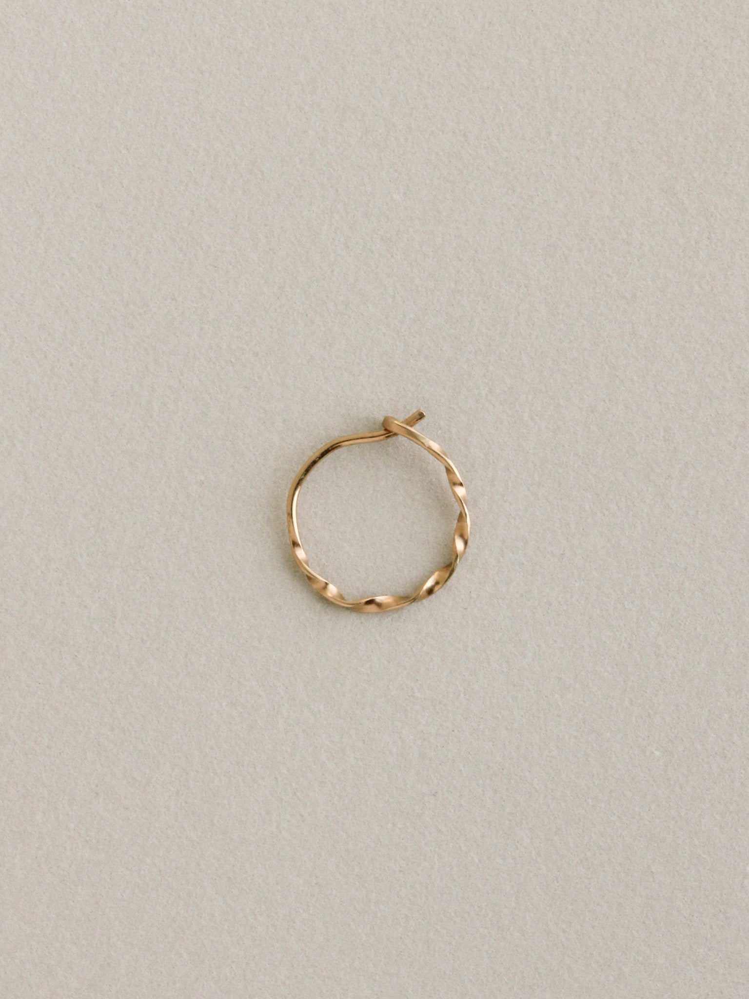 Twisted 12mm Hoop (single)