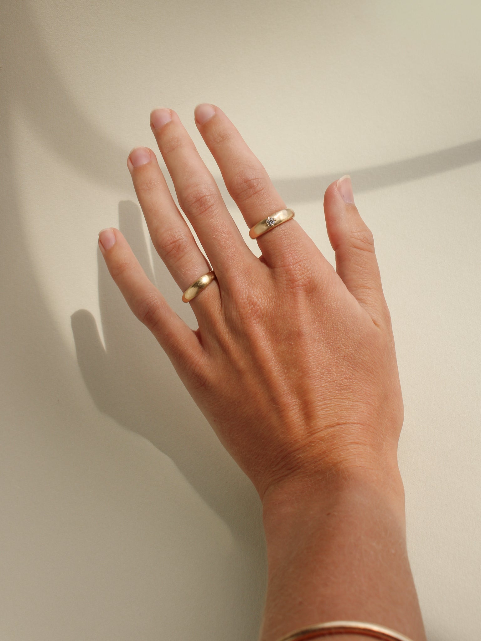 Compass Prong Dome Ring