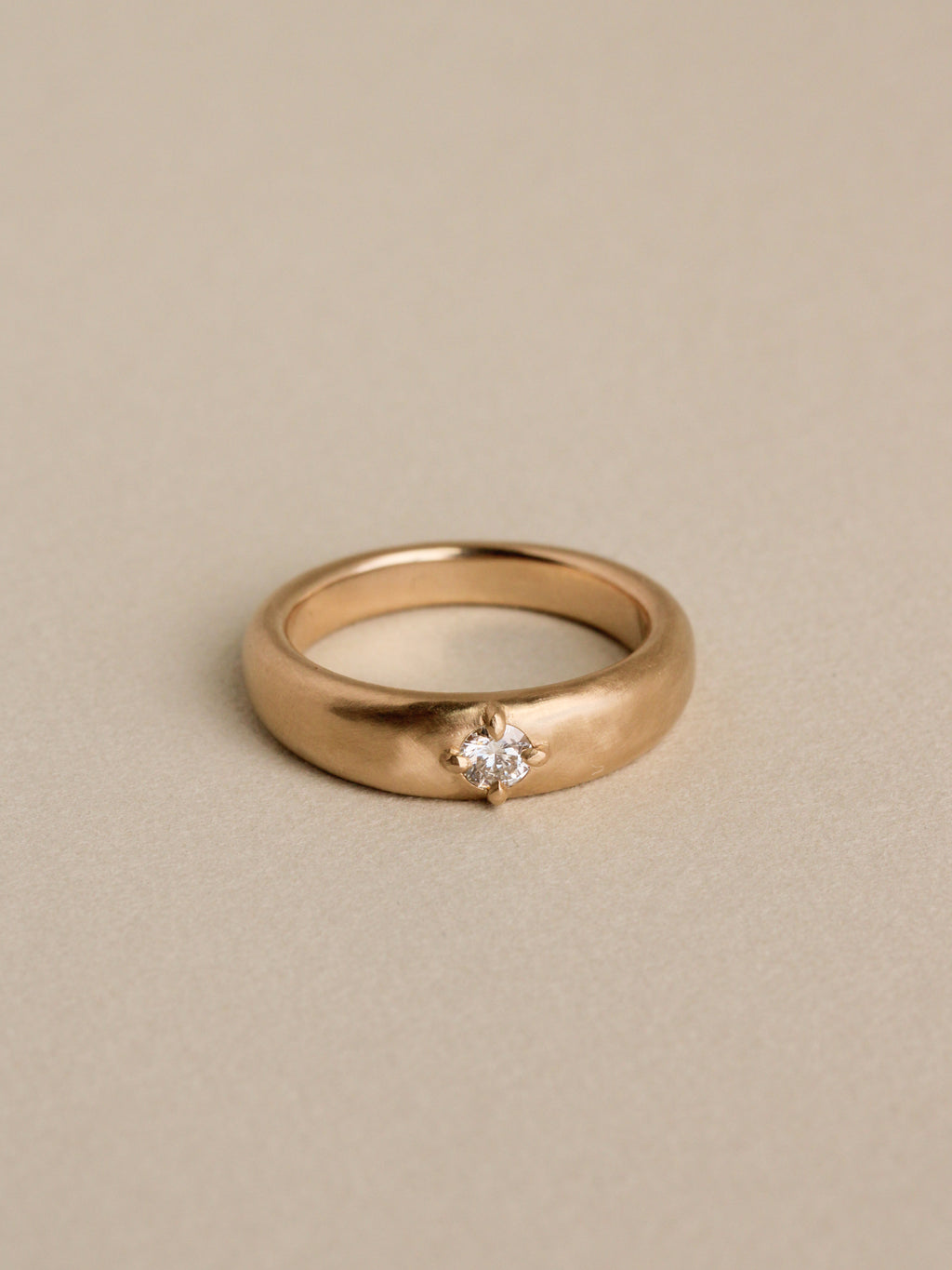 Compass Prong Dome Ring