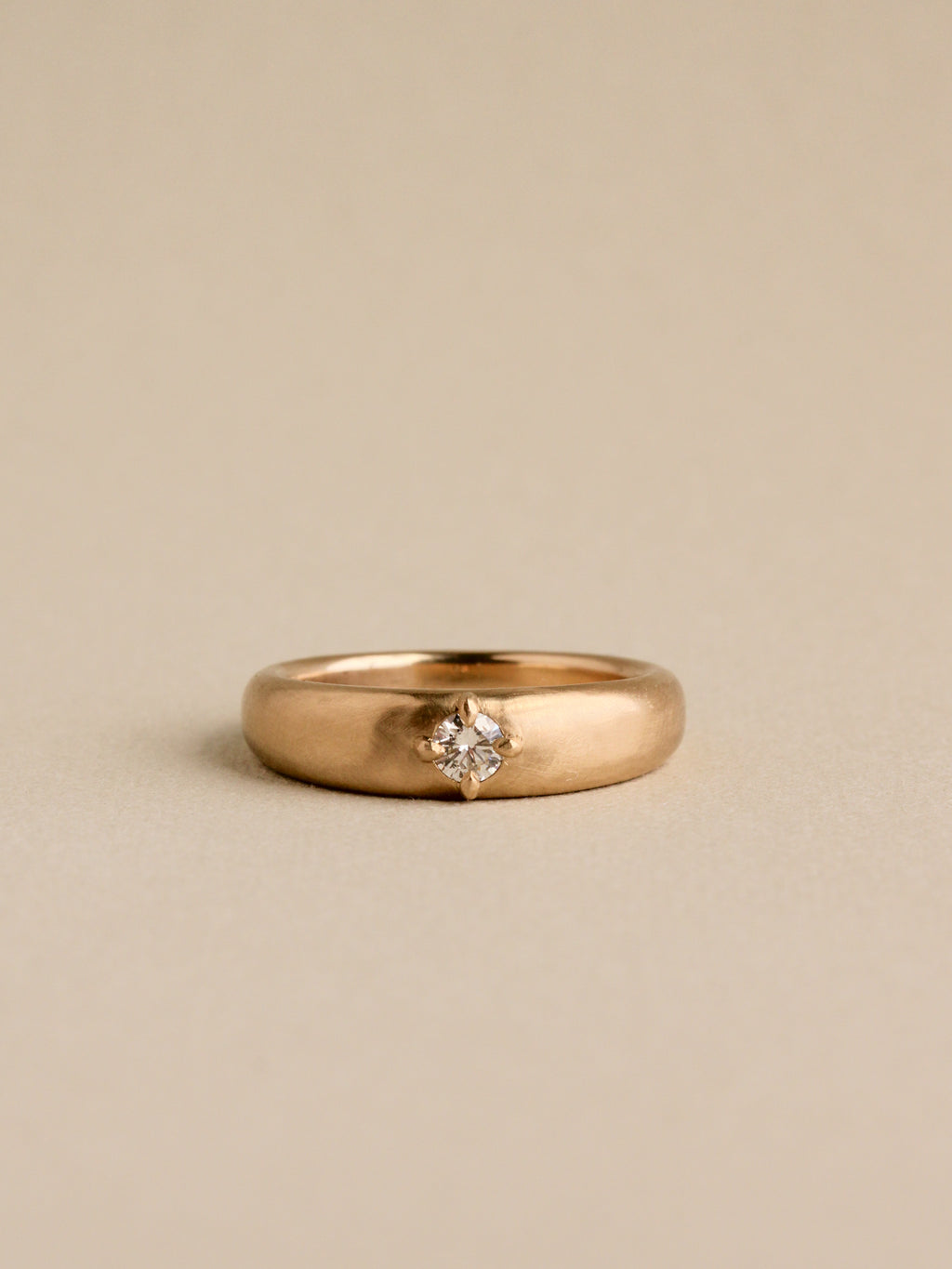 Compass Prong Dome Ring