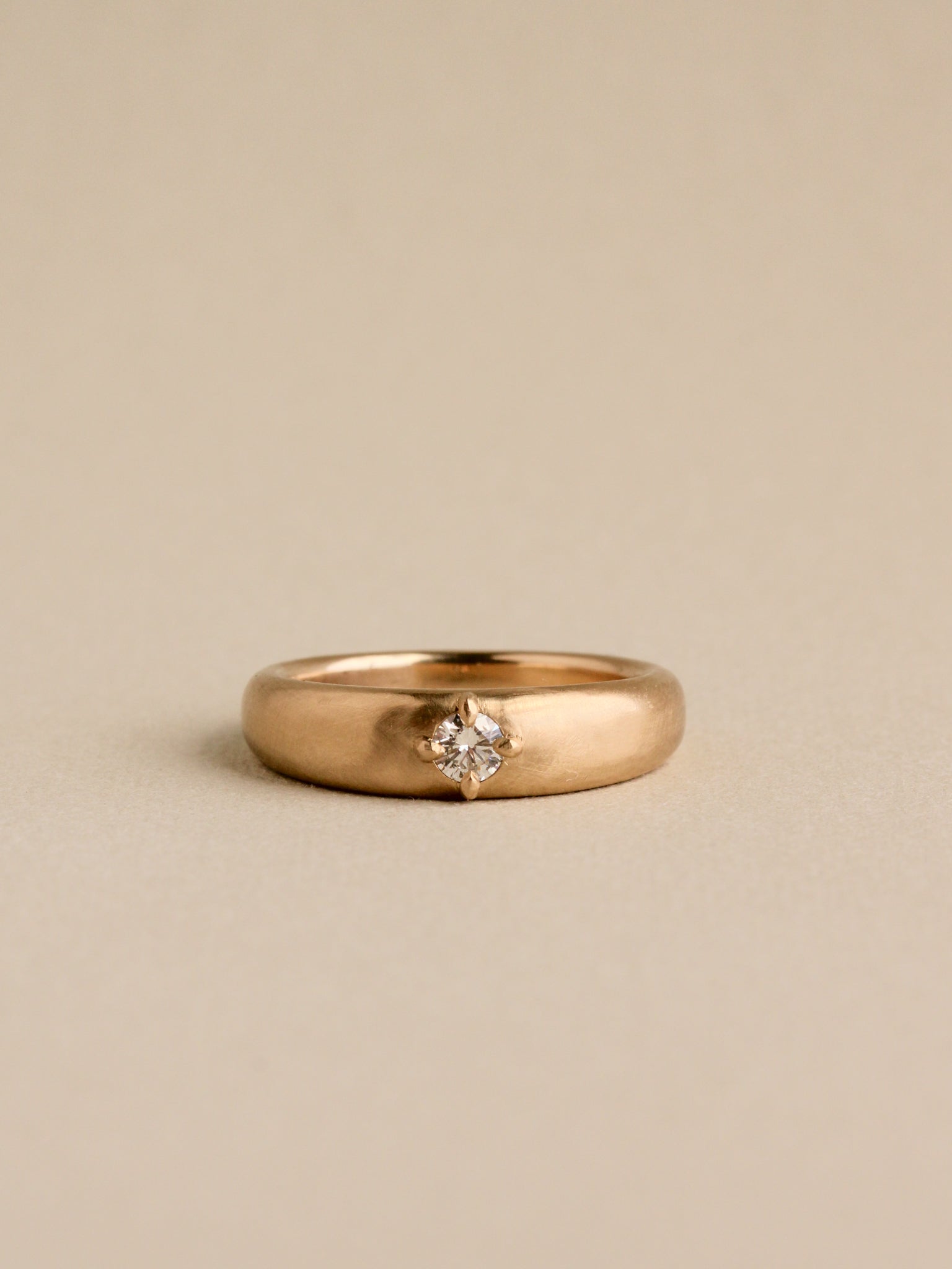 Compass Prong Dome Ring