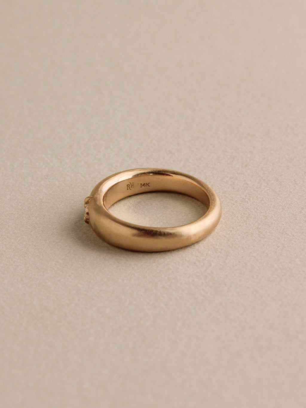 Compass Prong Dome Ring