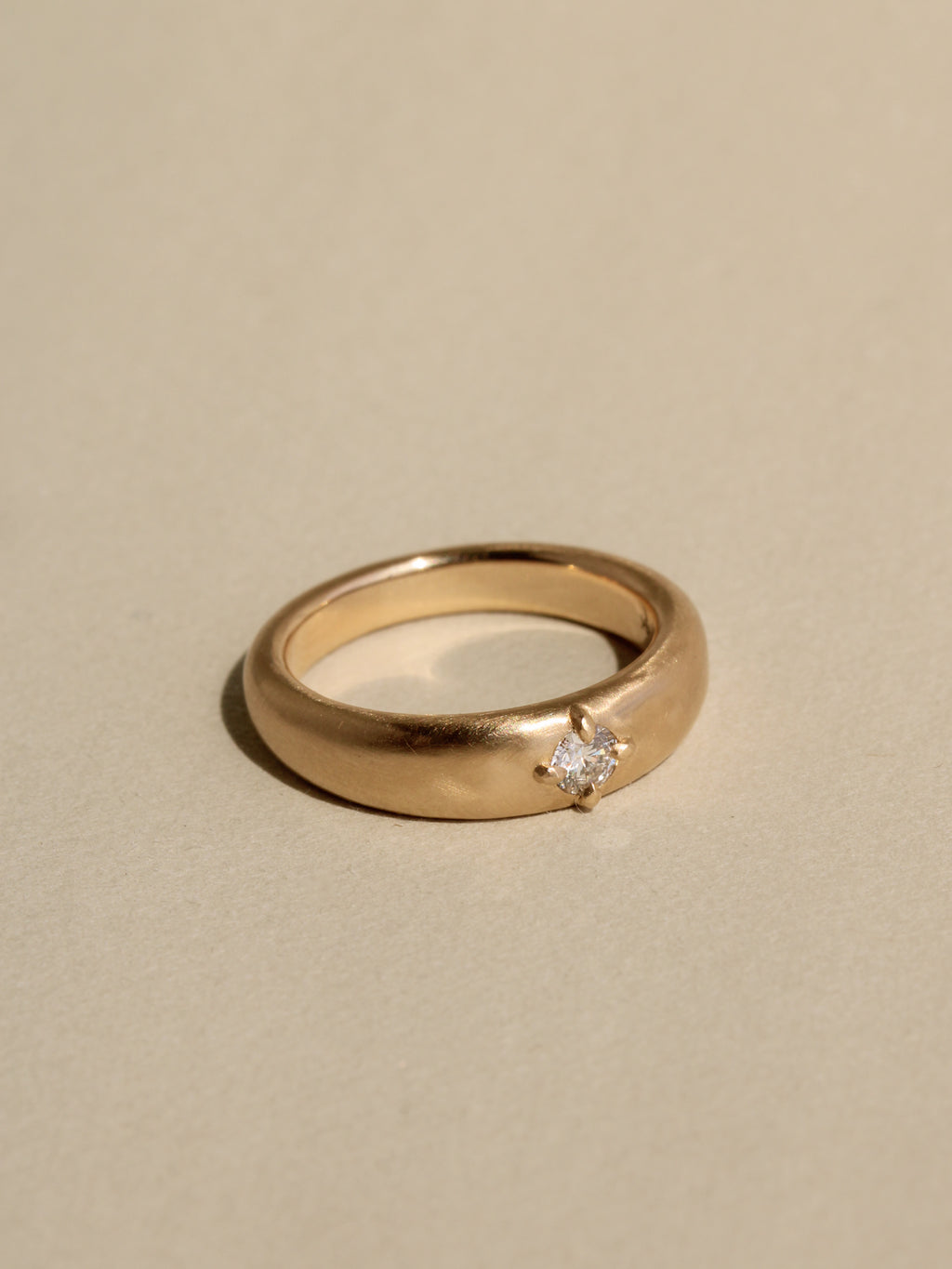 Compass Prong Dome Ring