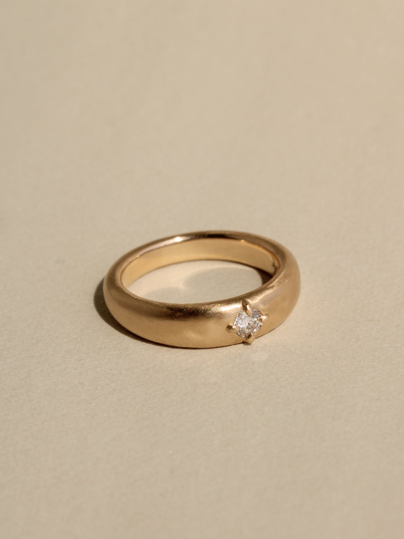 Compass Prong Dome Ring