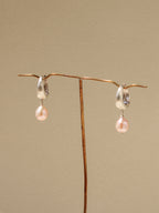 Puffy Pearl Hoops