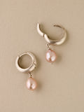 Puffy Pearl Hoops