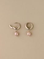 Puffy Pearl Hoops