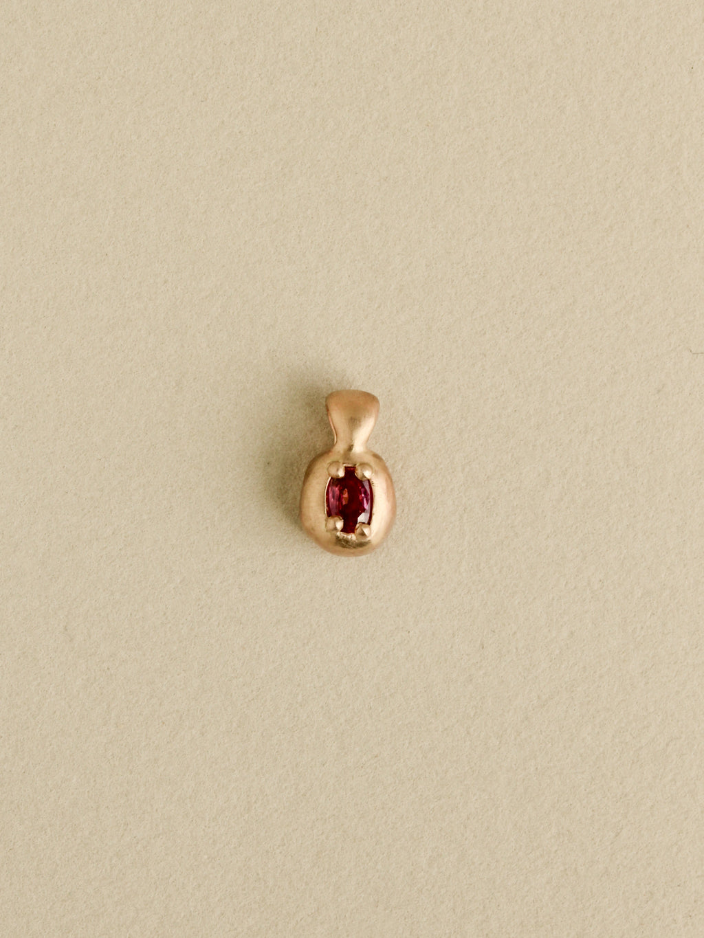 Sculpted Tourmaline Charm