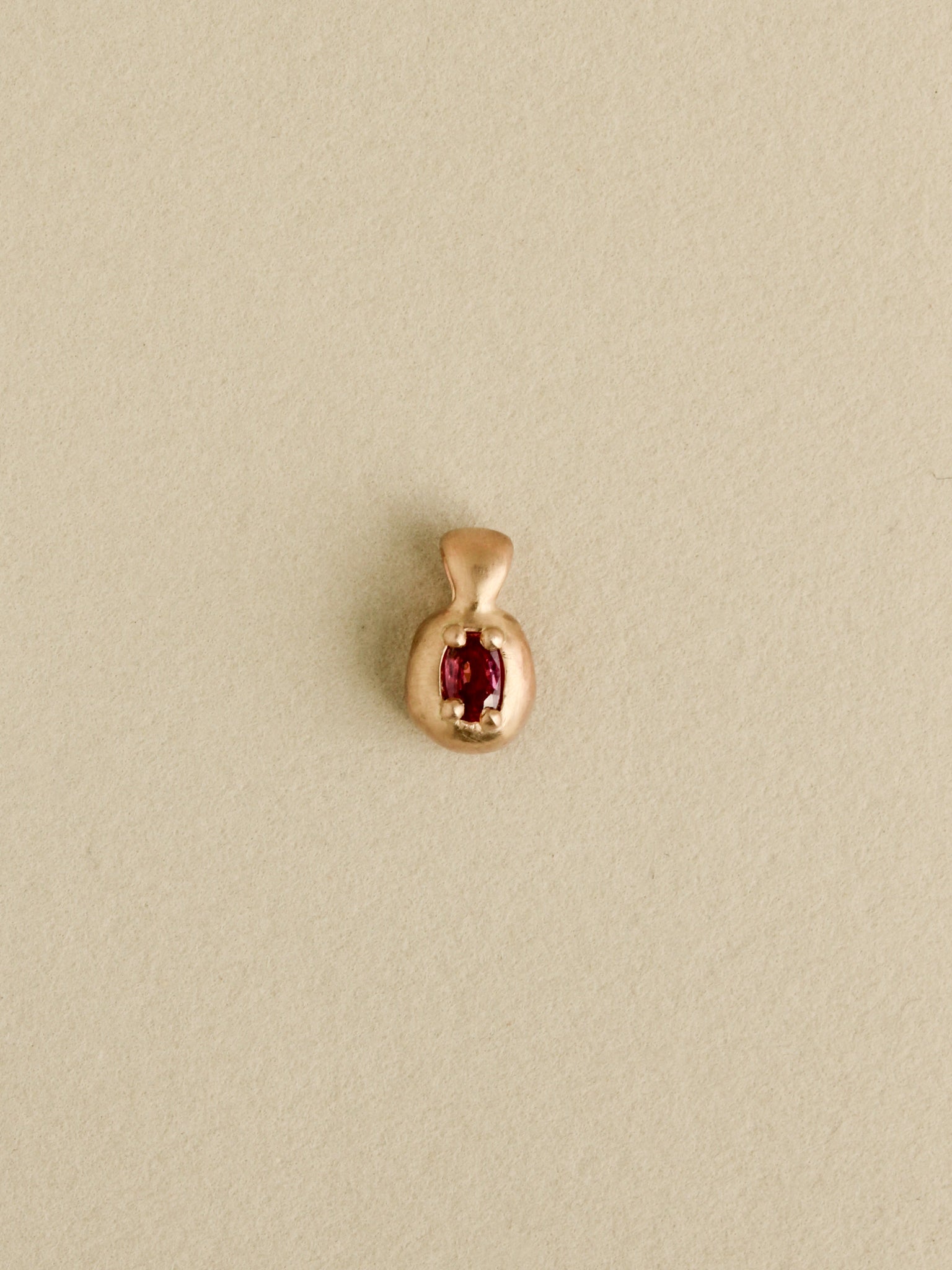 Sculpted Tourmaline Charm