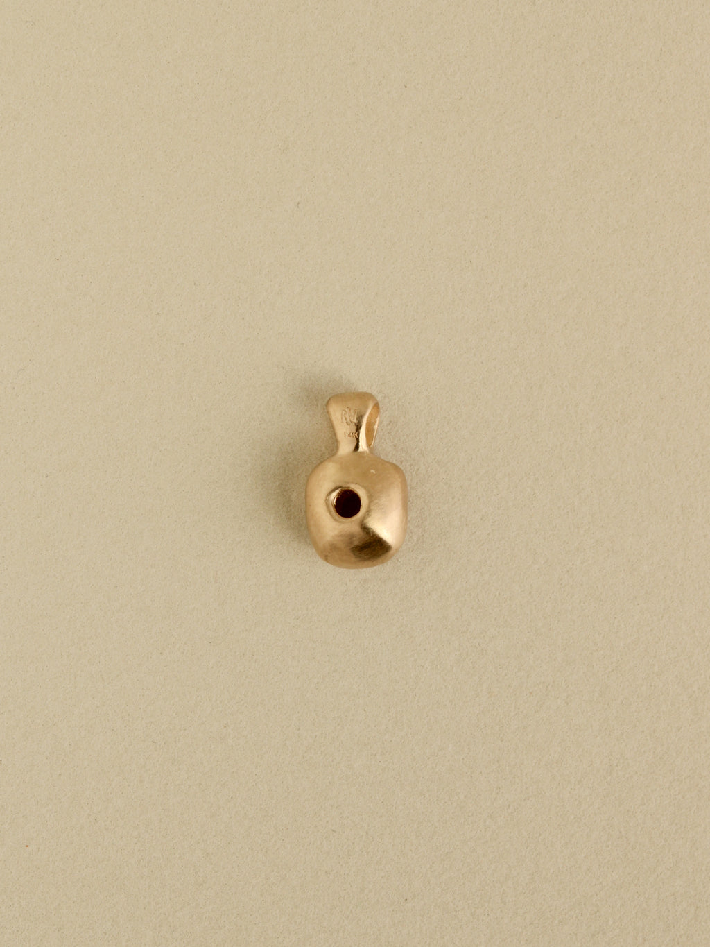Sculpted Tourmaline Pillow Charm