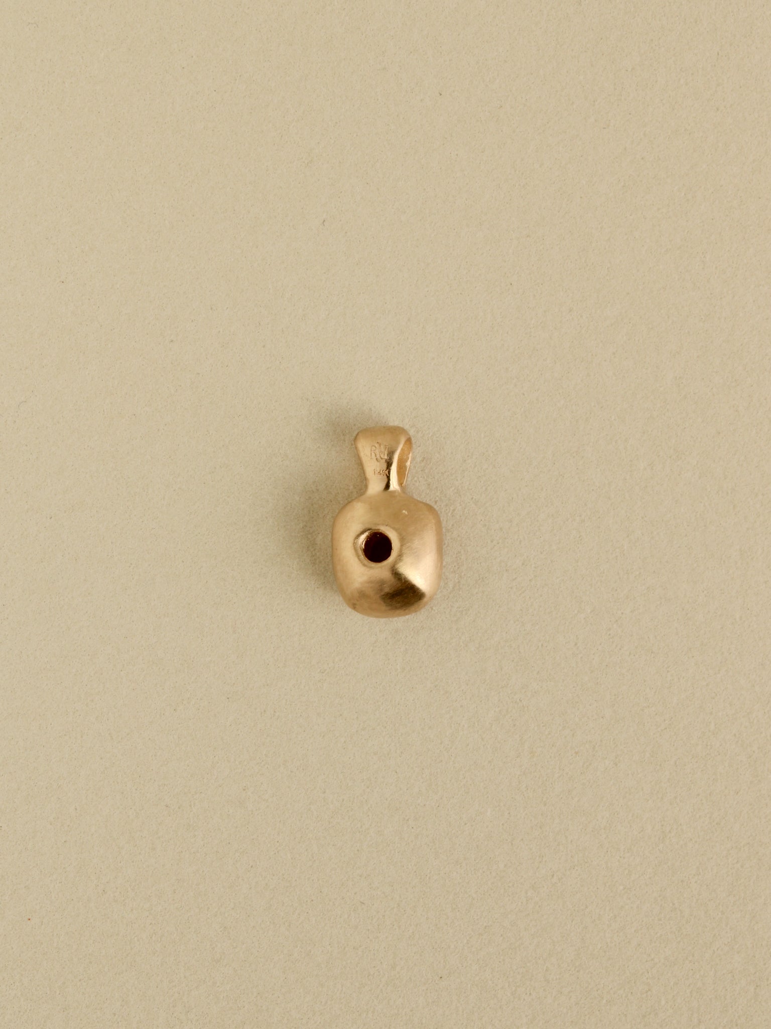 Sculpted Tourmaline Pillow Charm