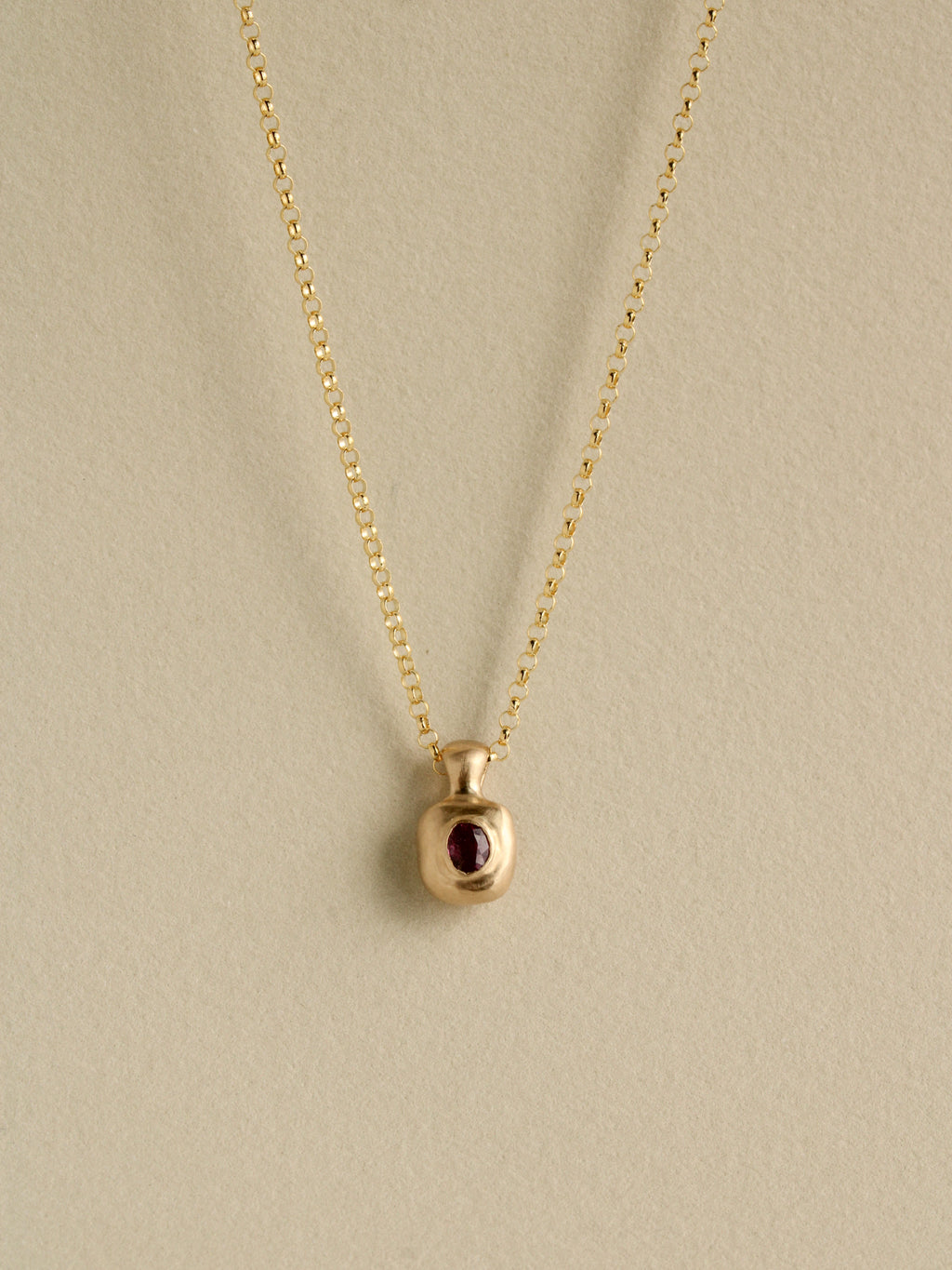 Sculpted Tourmaline Pillow Charm