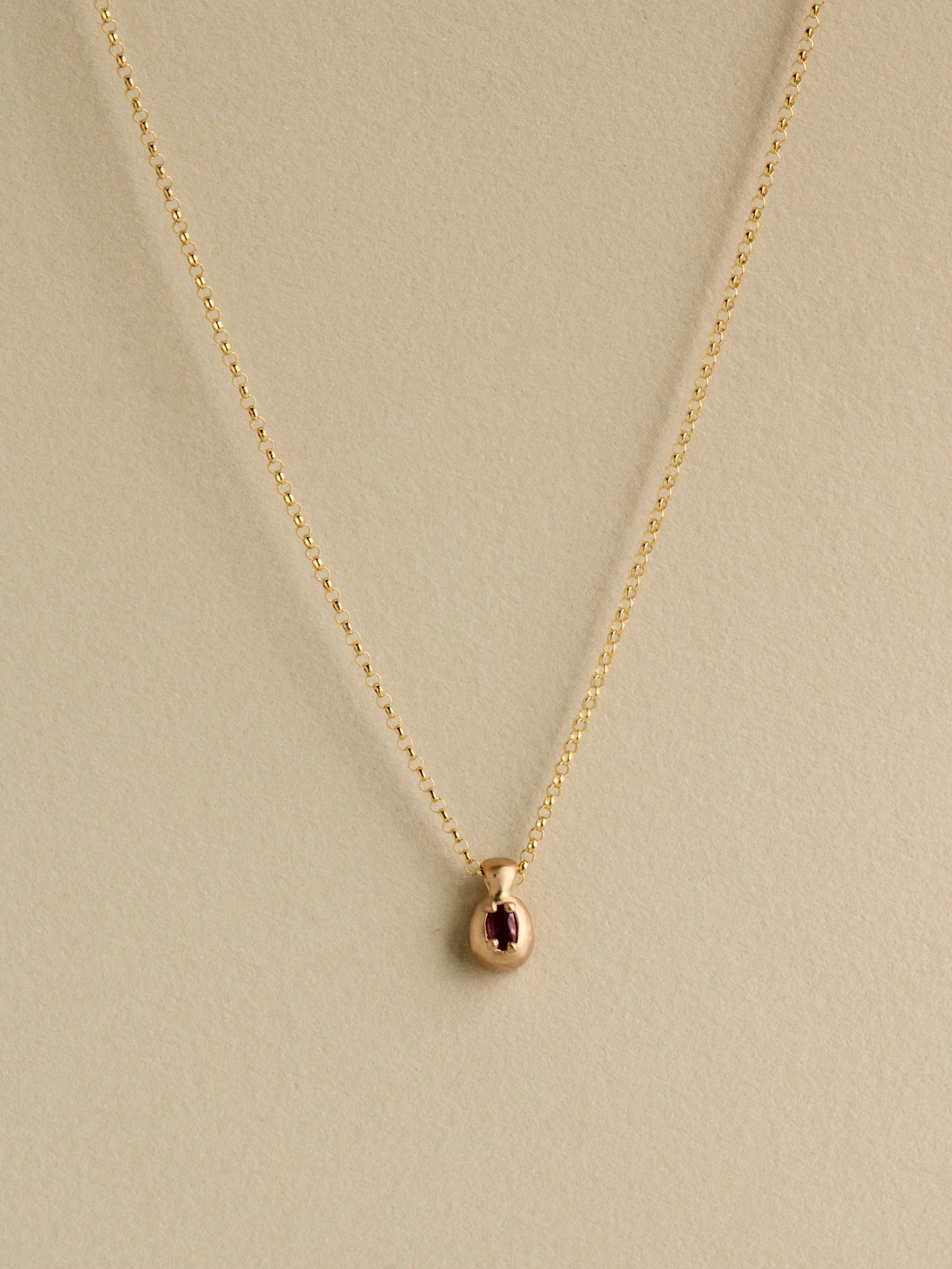 Sculpted Tourmaline Charm