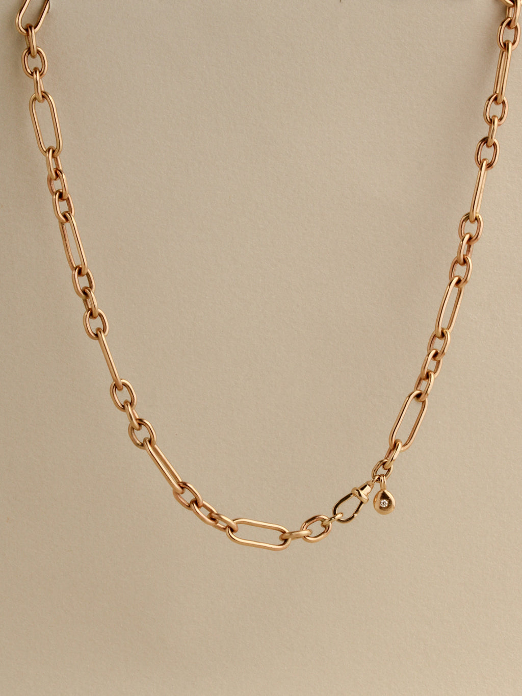 Trombone Chain Necklace, 7.6mm