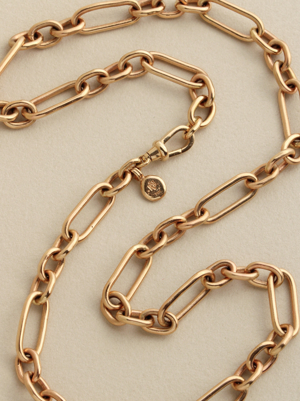 Trombone Chain Necklace, 7.6mm