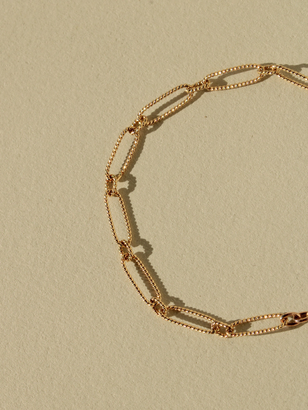 Twisted Long & Short Chain Bracelet