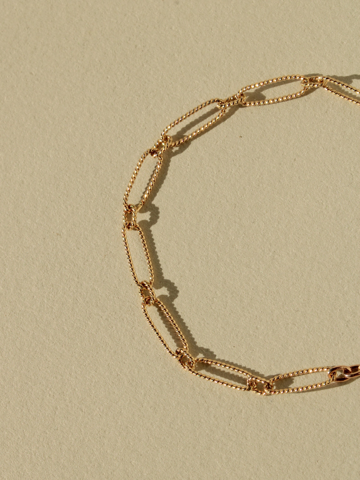 Twisted Long & Short Chain Bracelet