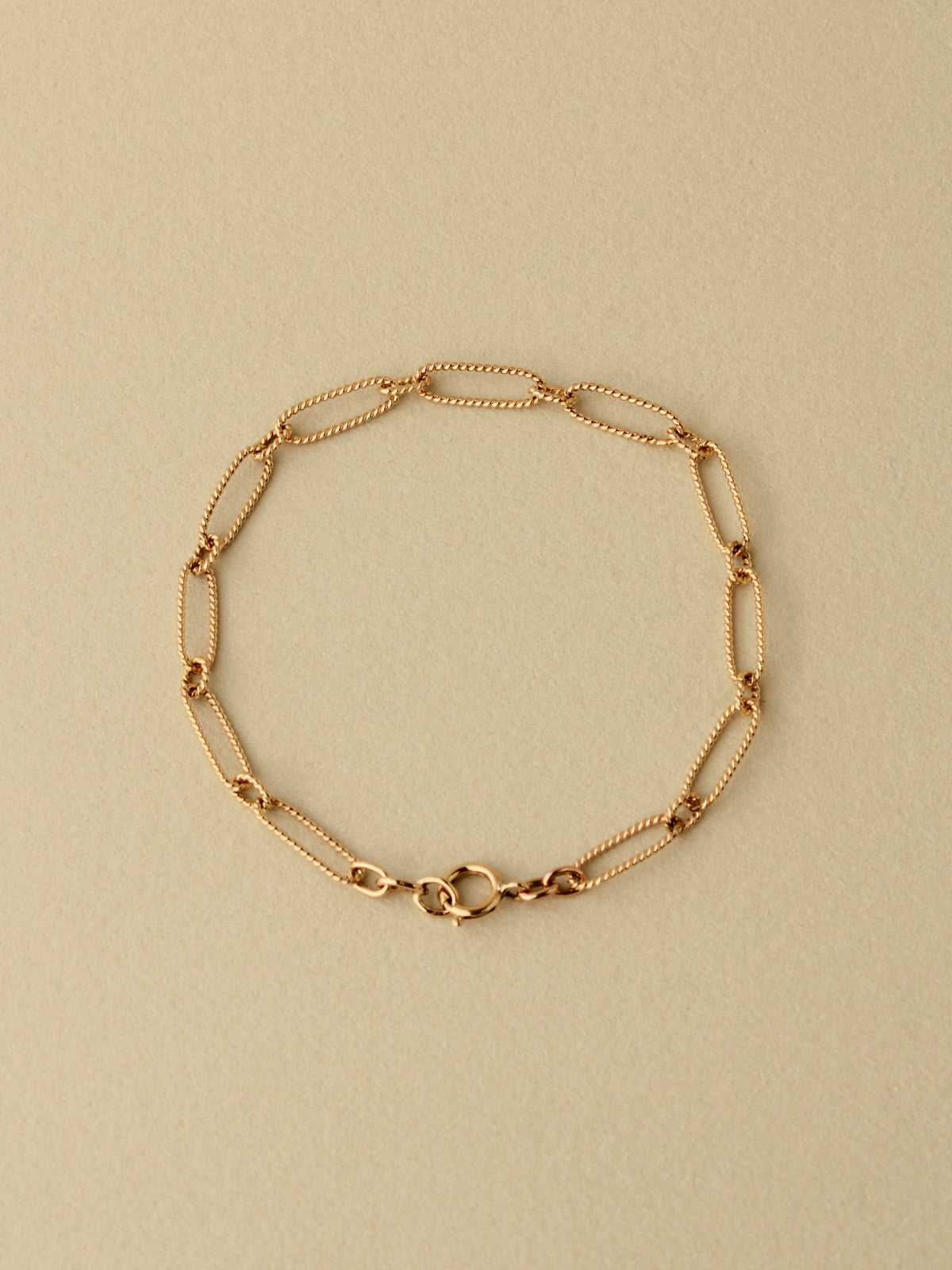 Twisted Long & Short Chain Bracelet