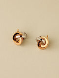 Tricolor Italian Love Knot Earrings