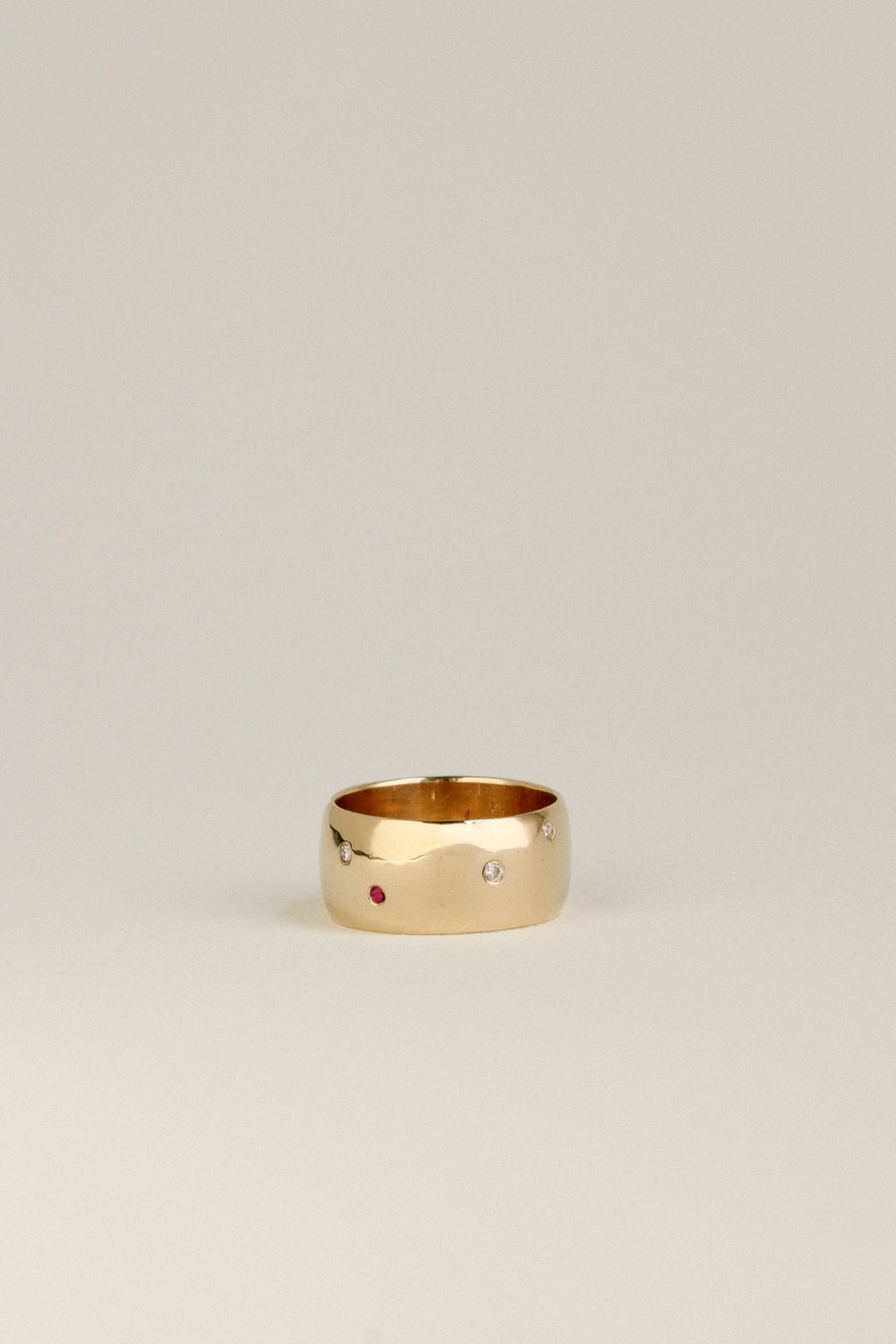 14k Studded Cigar Band