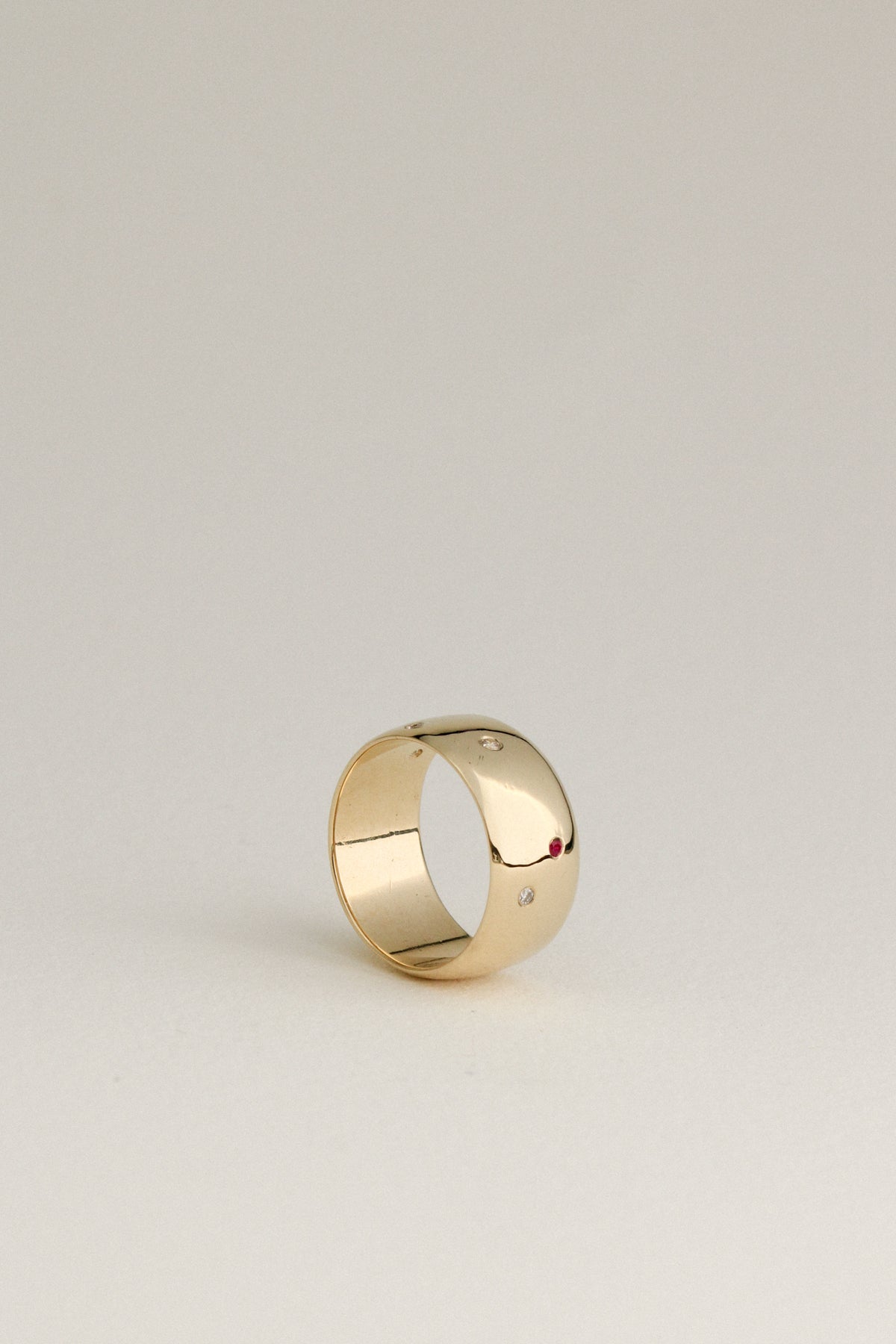 14k Studded Cigar Band