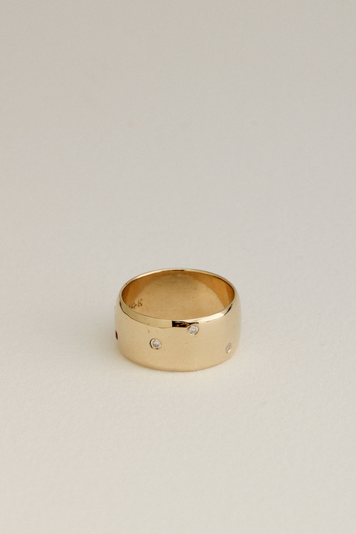14k Studded Cigar Band