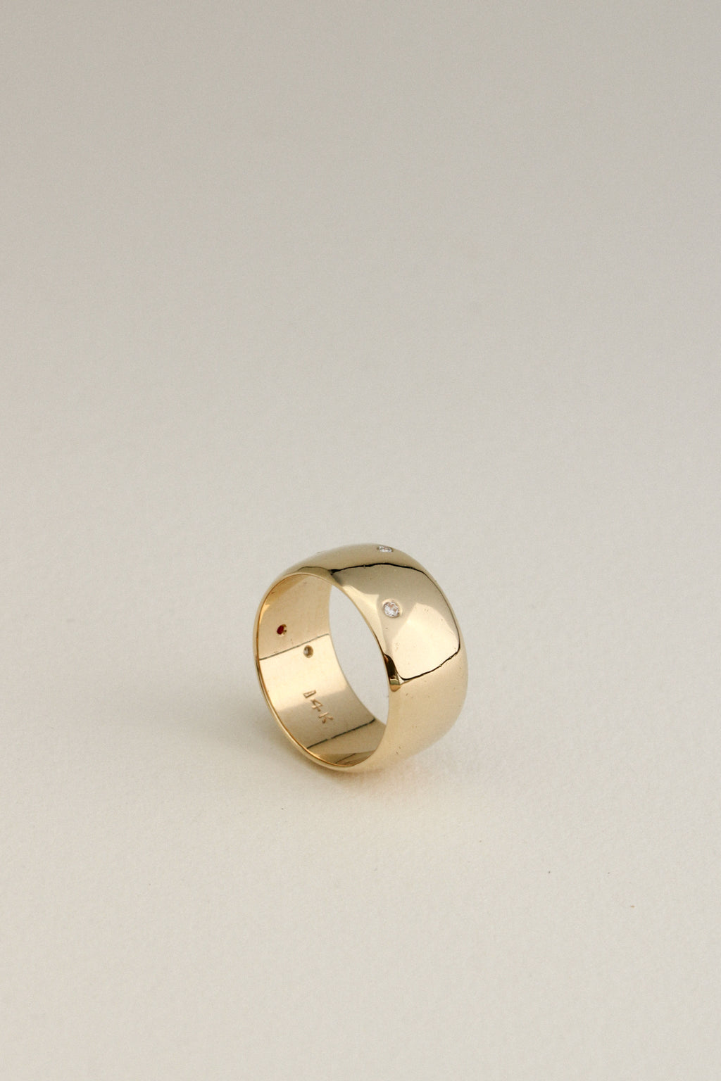 14k Studded Cigar Band