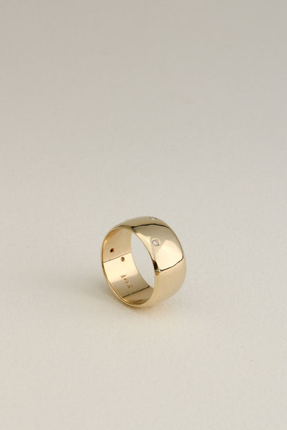 14k Studded Cigar Band