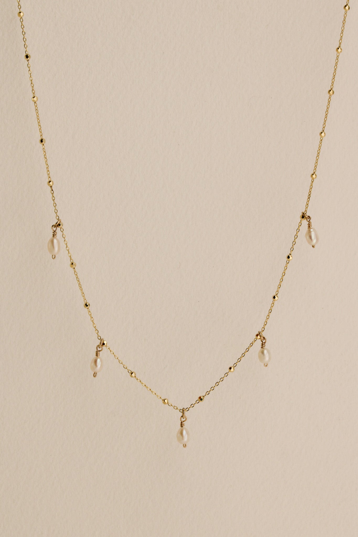 Pearl Tag Necklace