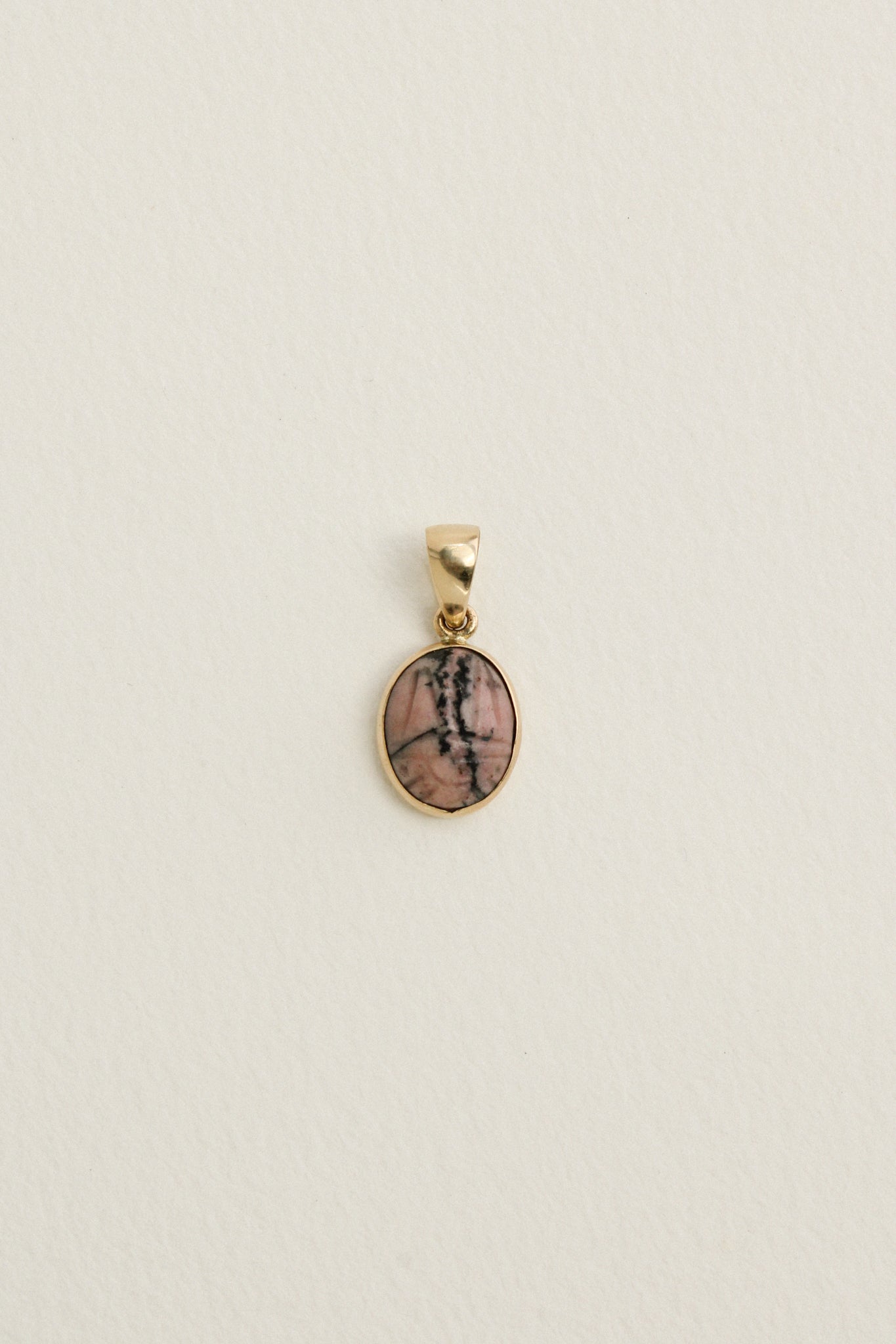 Stone Scarab Charms