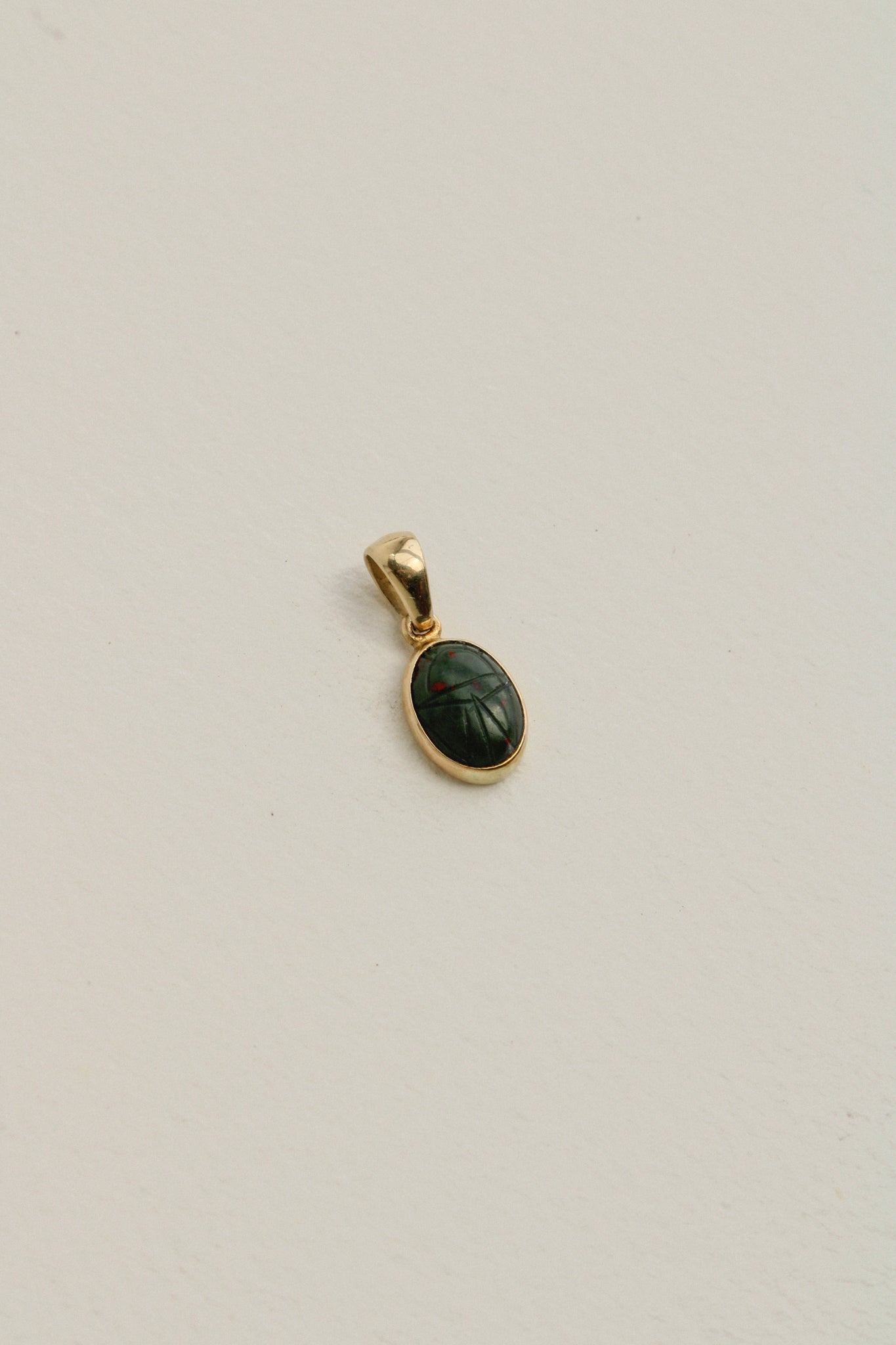 Mini Stone Scarab Charms