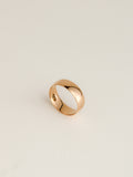 14k Apricot Half Round Band