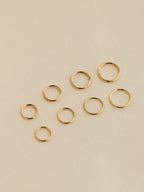 14k Hinged Pierce Hoop