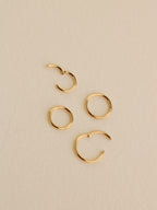 14k Hinged Pierce Hoop