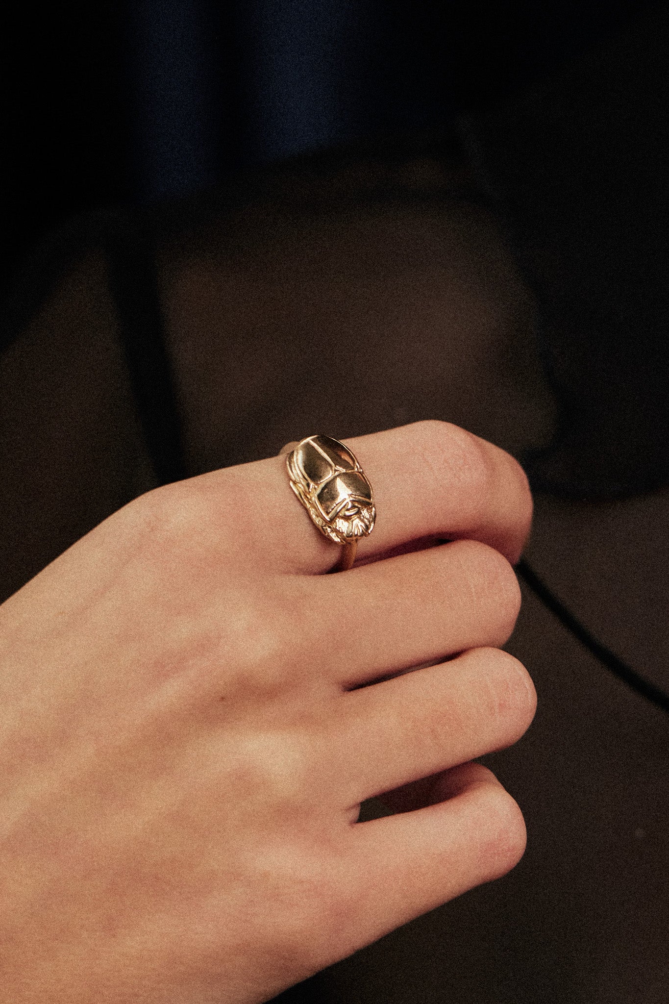 Sun Scarab Ring