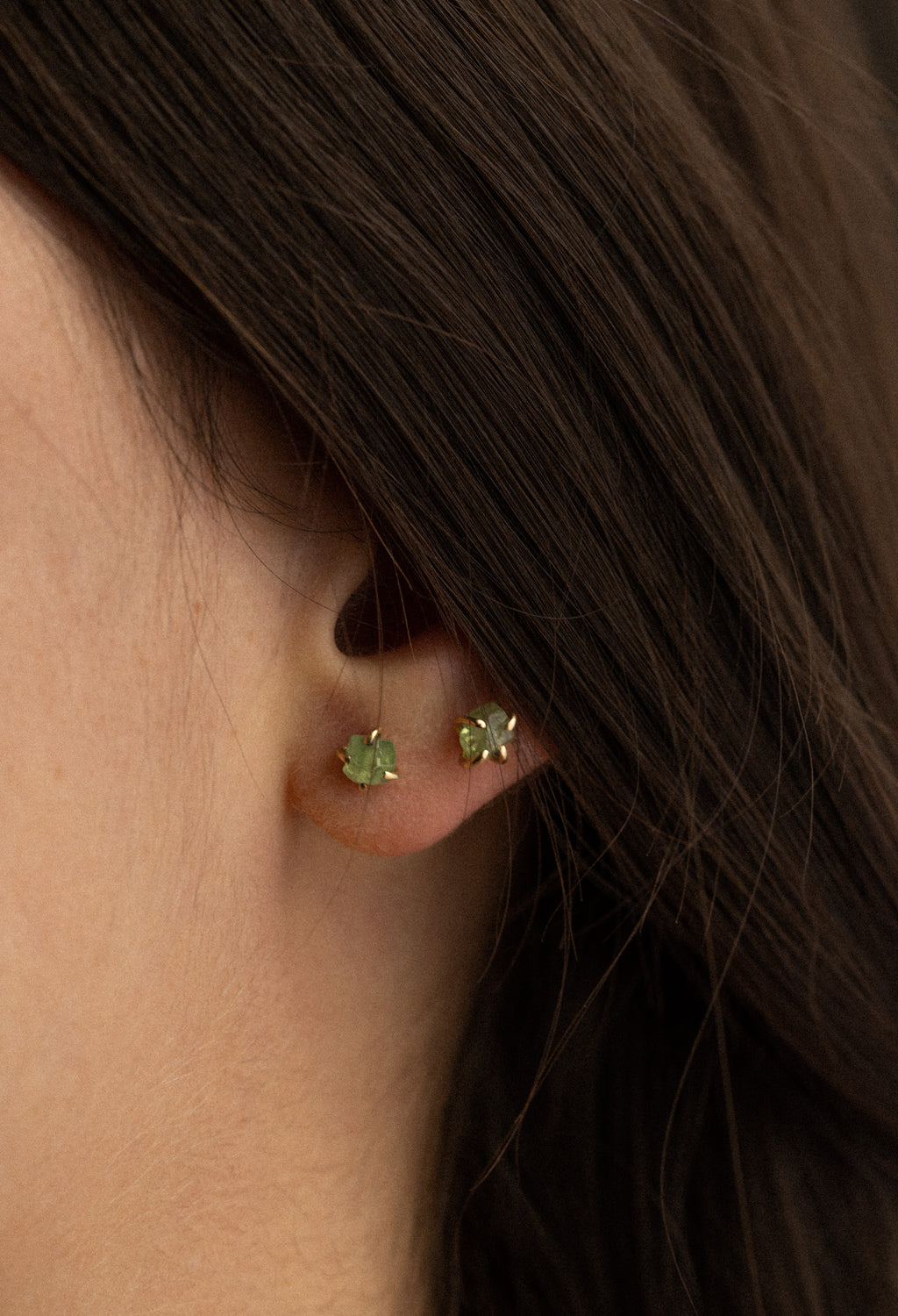 14k Garnet Studs