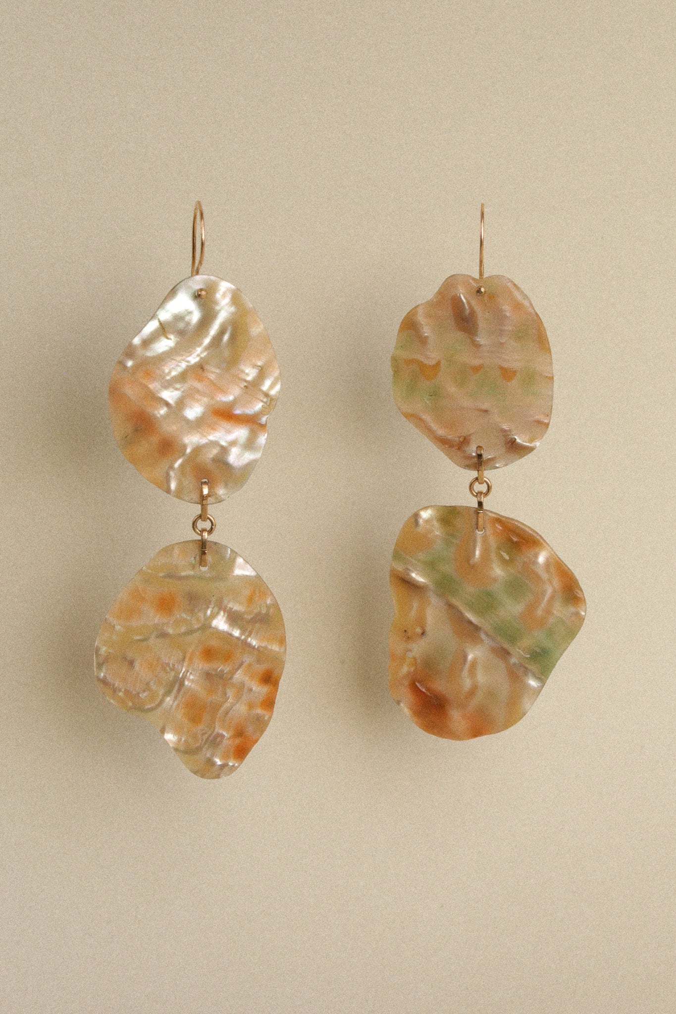 Abalone Fan Earrings