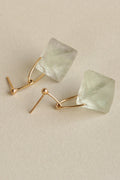 14k Fluorite Prism Earrings