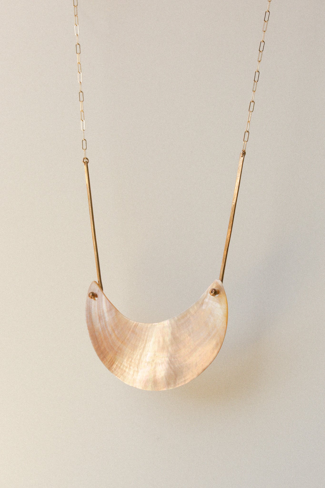 Abalone Crescent Necklace