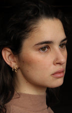 14k Twisted Pierce Hoop